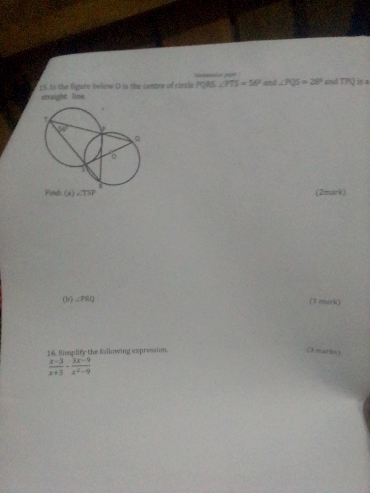 Paper 2 Mathematics.How do I solve it?
