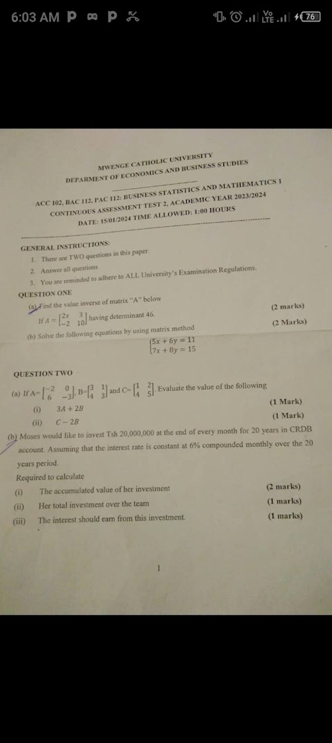 matrices-and-interest