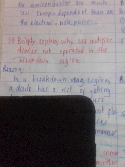 why-are-fectifier-diodes-not-operated-in-the-breakdown-region