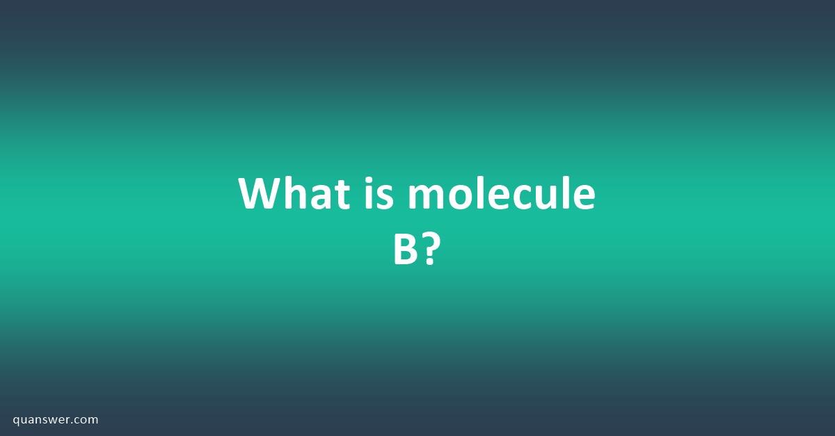 What Is Molecule B? - Quanswer