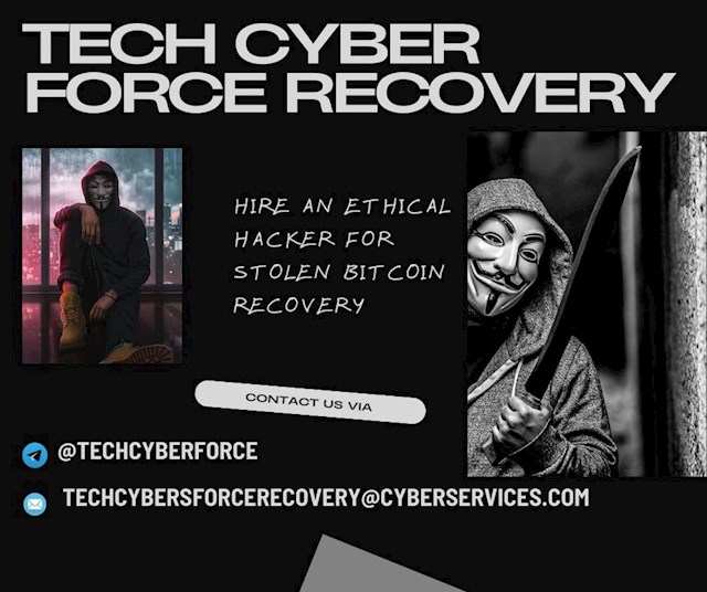 Telegram ID Techcyberforc  
WhatsApp +15617263697    
 Website. www.techcyberforcerecovery.info  

Navigating the complexities of legal practice involves great precision and care, and I have always been diligent about securing my financial assets. Despite this, I was in a distressing predicament when I lost access to my Bitcoin wallet containing $300,000. The problem began when a computer crash wiped out my encrypted wallet file, preventing me from retrieving my funds. The situation was particularly dire as the money was crucial not only for personal savings but also for maintaining the financial stability of my practice. The initial panic was overwhelming. Despite my usual preparedness for any legal or financial issue, this felt like an insurmountable obstacle. I explored every possible solution, from consulting IT specialists to trying various recovery tools, but to no avail. My frustration grew as the days passed with no progress. During my search for help, I discovered Tech Cyber Force Recovery. Although I was initially skeptical, the gravity of the situation pushed me to give them a chance. From our first interaction, I was impressed by their professionalism and empathy. They understood the urgency of my case and were transparent about the recovery process. What stood out was their comprehensive approach. Tech Cyber Force Recovery didn’t just focus on recovering my wallet; they also provided valuable advice on enhancing my digital security. They introduced me to advanced encryption techniques and secure backup practices that I hadn’t previously considered. This not only helped in recovering my lost Bitcoin but also strengthened my overall financial security. The waiting period was fraught with anxiety and uncertainty. However, Tech Cyber Force Recovery kept me informed and reassured throughout the process. When they successfully recovered my wallet, the relief was immense. I felt a tremendous weight lifted off my shoulders and regained confidence in managing financial setbacks. This experience underscored the importance of having a robust backup plan and the right tools in place, no matter how prepared you think you are. Thanks to Tech Cyber Force Recovery, I not only regained access to my funds but also gained a deeper understanding of digital asset security. Their expertise and support were truly invaluable, and I wholeheartedly recommend their services to anyone facing similar challenges. If you ever find yourself in a bind, Tech Cyber Force Recovery is the team you need on your side.