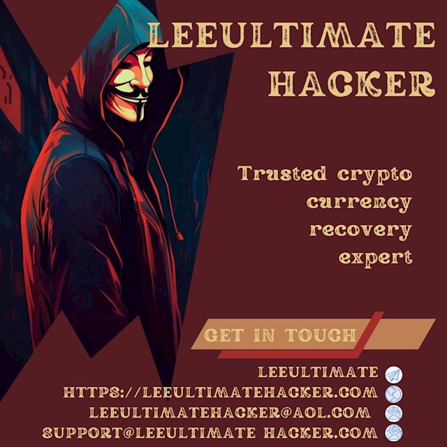 Cryptocurrency scams have increasingly become a pressing issue, with numerous individuals falling prey to fraudulent schemes promising easy gains. The consequences of such scams are often severe, leaving victims feeling disheartened and uncertain about the possibility of recovering their lost funds. However, specialized resources and experts exist to assist in these challenging situations, offering a glimmer of hope for recovery. One such expert resource is Lee Ultimate Hacker, a company renowned for its expertise in cryptocurrency recovery. Their team is adept at navigating the complexities of digital asset recovery, leveraging cutting-edge technology and a deep understanding of cryptocurrency transactions. This approach enables them to tackle the sophisticated nature of digital fraud effectively. Lee Ultimate Hacker's process involves a comprehensive analysis of the fraudulent activities, tracing the stolen assets through blockchain and other digital trails. Their expertise is particularly valuable given the opaque nature of cryptocurrency transactions, which can often make tracing and recovering funds seem like an insurmountable task. Many victims of cryptocurrency scams are initially skeptical about the possibility of recovery, believing that once their funds are gone, they are permanently lost. This skepticism is often due to a lack of awareness regarding the resources and services available to assist in such scenarios. Lee Ultimate Hacker stands out by addressing these concerns through a combination of technical acumen and personalized support, helping victims regain their lost assets. The experience with Lee Ultimate Hacker underscored the importance of seeking professional help when dealing with cryptocurrency recovery. It highlighted that recovery is possible, even in seemingly hopeless situations, provided you engage with reputable and skilled recovery services. while the world of cryptocurrency presents significant risks, effective recourse options are available for those who have been defrauded. Leveraging the expertise of teams like Lee Ultimate Hacker can provide victims with the necessary support and technical knowledge to reclaim their lost assets. As cryptocurrency continues to evolve, having access to such specialized recovery services offers a vital lifeline for those affected by digital fraud.
LEEULTIMATEHACKER@ AOL. COM
wh@tsapp +1  (715) 314  -  9248