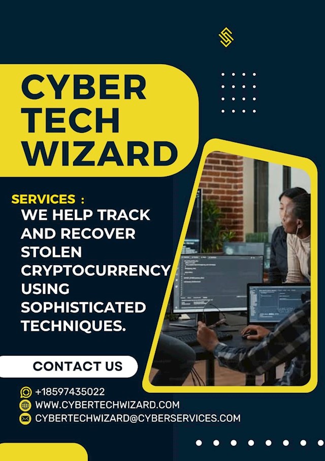 When you discover that your hard-earned money has disappeared into the digital ether, a shiver goes down your spine. That cold feeling in my stomach quickly became a full-blown fear when I realized my life savings of $89,000 had vanished from my online account. Days progressed into weeks, panic giving way to desperation, with desperate calls, unsuccessful reports, and a mounting sense of helplessness. Then a flicker of promise. It was through bitcoin platforms that I came across Cyber Tech Wizard, a business that specializes in recovering stolen money from internet scams. I reached out to them, hesitant but clinging to hope. What came next was a process that, despite some hiccups, finally provided me the most thrilling news I could have imagined: my $89,000 had been returned. Recognizing that you were conned can be embarrassing. But the kind and experienced staff at Cyber Tech Wizard  made me feel comfortable. They gave me a thorough explanation of their procedure, attentively addressed all of my inquiries, and kept me updated at every stage. Their sincere care and faith in their skills slowly eroded my doubt and replaced it with a cautious optimism. The process itself wasn't a magic trick. It involved meticulous investigation, collaboration with law enforcement agencies, and navigating complex legal procedures. There were moments of frustration and setbacks, but Wizard Web Recovery's unwavering dedication kept me from losing faith. They were my constant advocates, fighting tirelessly to bring back what I had lost. It was surreal the day I learned that my money had been returned. I felt a tidal wave of relief and then a feeling of thankfulness for the amazing staff at Cyber Tech Wizard  Email..cybertechwizard@cyberservices.com
. They had transformed my financial ordeal into a tale of resiliency and optimism. Getting my money back wasn't just about the numbers. It was about reclaiming my peace of mind, my sense of security, and my faith in the digital world. It was a second chance, and I owe it all to  Cyber Tech Wizard  . My experience is not just a personal victory; it's a testament to the power of perseverance and the existence of ethical companies like  Cyber Tech Wizard   that fight for what's right. If you find yourself in a similar situation, don't lose faith. Seek help from  Cyber Tech Wizard  explore your options, and remember: even in the darkest depths of the digital abyss, there's always a chance of finding your way back to light.
