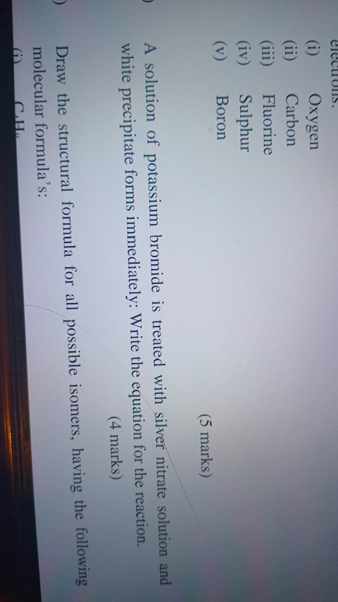 a-solution-of-potassium-bromide-is-treated-with-silver-nitrate-solution-a-white-precipitate-forms-immediately-write-a-balanced-equation-for-the-reaction