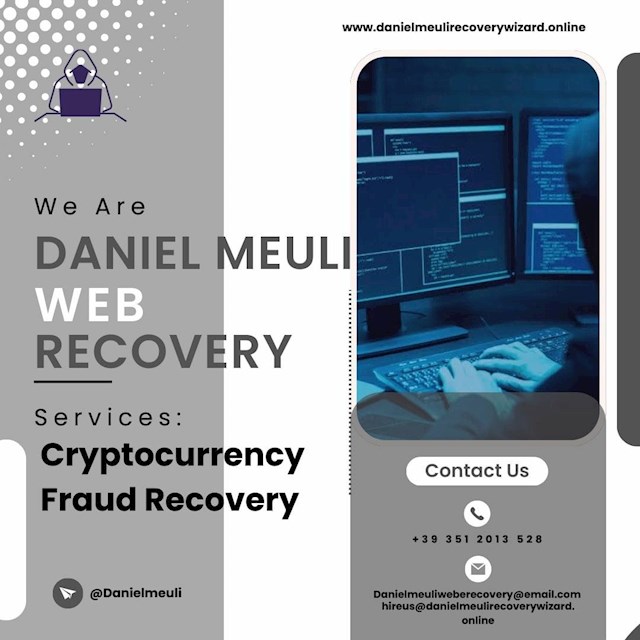 Recently, I fell into a sophisticated Bitcoin investment scam, resulting in the loss of a sum of $22,300. My aspirations of early retirement and financial security were abruptly shattered, leaving me in a state of despair. Amid this turmoil, I stumbled upon Daniel Meuli Web Recovery, whose name evoked images of adept tech savants navigating the labyrinthine world of cryptocurrency recovery. From the very first consultation, the team at Daniel Meuli  Web Recovery exuded an exceptional degree of understanding and empathy. They meticulously documented every detail of my ordeal, offering a transparent and comprehensive overview of their recovery process. This transparency was crucial, particularly after enduring an experience that severely undermined my trust. Daniel Meuli Web Recovery’s team demonstrated impressive acumen in the realms of cryptocurrency and online fraud. They promptly identified the fraudulent aspects of the investment scheme and embarked on a systematic approach to trace and reclaim my lost funds. Their strategic and expeditious methods underscored their expertise and unwavering commitment. Daniel Meuli Web Recovery maintained impeccable communication. They consistently updated me on their progress, meticulously detailing each milestone and obstacle encountered. This continual communication was pivotal in restoring my confidence and instilling hope that my funds could be recuperated. The climactic moment I had longed for eventually arrived. Daniel Meuli Web Recovery notified me that they had successfully recovered a significant portion of my lost Bitcoin. Overwhelmed with relief and joy, it felt akin to a modern-day miracle. Their proficiency and dedication not only reclaimed my funds but also reinstated my peace of mind and faith in humanity.  Telegram. AT Danielmeuli    WhatsApp. +39 351 201 3528   service was nothing short of exemplary. They transformed a distressing and seemingly hopeless situation into a narrative of redemption. Their unwavering dedication and technical prowess converted my nightmare into a triumph. I am profoundly grateful for their relentless efforts and expertise. In an era where online scams are becoming increasingly sophisticated, finding a trustworthy ally like Daniel Meuli Web Recovery is invaluable. If you ever find yourself in a similar predicament, I unequivocally recommend reaching out to them. They are the modern-day wizards who can turn the tide in your favor, blending technical acumen with genuine client commitment. Daniel Meuli Web Recovery’s extraordinary service transcends mere fund recovery; they restore hope and tranquility. Trust in their capabilities, and you will experience a successful recovery.
