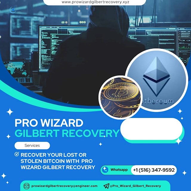 I am deeply grateful for the pivotal role PRO WIZARD GIlBERT RECOVERY played in recovering my 4.008 Bitcoin and 12 Ethereum, which I lost in a romance scam. My journey began innocently enough, enticed by promises of significant returns from a Telegram group. Believing it to be a legitimate opportunity, I invested my hard-earned cryptocurrency, only to discover over time that it was a carefully orchestrated deception. Attempts to withdraw my funds were met with delays and excuses, gradually revealing the true nature of the scam. In my quest for a solution, I came across PRO WIZARD GIlBERT RECOVERY through positive online testimonials and recommendations. Despite initial skepticism, I reached out to them, detailing my predicament and seeking their expertise in recovering my lost funds. From the outset, their team demonstrated a profound understanding of my situation, offering empathy, reassurance, and a clearly defined recovery strategy. PRO WIZARD GIlBERT RECOVERY approached the process with diligence and precision, utilizing advanced techniques to trace and retrieve my stolen cryptocurrency. Their transparent communication and regular updates throughout the recovery journey were invaluable, providing clarity and confidence during a time of uncertainty. Their professionalism and unwavering commitment to my case were evident at every stage, instilling trust that I was in capable hands.The turning point came when 
PRO WIZARD GIlBERT RECOVERY delivered the news of their success in recovering a substantial portion of my lost Bitcoin and Ethereum. The relief and gratitude I felt were overwhelming, knowing that I had not only regained my financial assets but also found closure to a distressing chapter in my life.I share my story with the hope of raising awareness and offering encouragement to others who may find themselves in similar circumstances. If you have fallen victim to cryptocurrency fraud, I urge you not to lose hope. Contact PRO WIZARD GIlBERT RECOVERY and take proactive steps towards reclaiming what is rightfully yours. Their expertise, dedication, and commitment to assisting fraud victims make them a trusted ally in the fight against financial scams.In today's digital age, where opportunities and risks coexist, vigilance is paramount. It is crucial to conduct thorough research and exercise caution before investing in any platform or opportunity. Reflecting on my own experience, I emphasize the importance of due diligence and seeking reputable assistance like PRO WIZARD GIlBERT RECOVERY when navigating the complexities of digital investments.For anyone grappling with the aftermath of a cryptocurrency scam, understand that recovery is within reach. PRO WIZARD GIlBERT RECOVERY by your side, recuperating your financial stability is not merely a possibility— fdit is a tangible reality. Trust in their capabilities, take decisive action of recovery.   

You May Get in Touch With them via; 
Prowizardgilbertrecovery(@) engineer .com
WhatsApp ; +1 (516) 347‑9592
Homepage ; https://prowizardgilbertrecovery.xyz