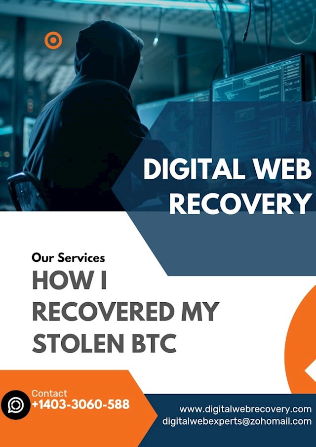 With a heavy heart and a cautionary tale to share, I recount my harrowing experience of falling victim to a cryptocurrency investment hoax that drained me of a staggering sum totaling $157,300. Ensnared by the deceptive promises of soaring asset values, I found myself entangled in a web of deceit spun by cunning scammers who preyed on my trust and financial vulnerability. Their nefarious tactics included imposing exorbitant fees for withdrawals, demanding payment for taxes, verification costs, and other spurious charges before releasing my hard-earned funds, leaving me feeling utterly betrayed and helpless in the face of such treachery. In the depths of despair, with my dreams shattered and my hopes dashed, I sought solace and assistance from the esteemed professionals at Digital Web Recovery. With a heavy heart and a glimmer of hope, I entrusted them with the arduous task of navigating the complex landscape of cryptocurrency recovery, placing my faith in their expertise and dedication to righting the wrongs inflicted upon me. From the moment I engaged their services, I was met with a reassuring sense of professionalism, unwavering commitment, and a genuine desire to help me reclaim what was rightfully mine. The team at Digital Web Recovery exhibited unparalleled skill, diligence, and empathy throughout the intricate process of recovering my lost funds. With meticulous attention to detail and a steadfast resolve to see justice served, they embarked on the journey of unraveling the web of deception that had ensnared me. Despite the challenges and complexities of my case, they maintained open lines of communication, providing regular updates and guidance with transparency and integrity that instilled in me a renewed sense of hope and trust. To my immense relief and gratitude, Digital Web Recovery successfully orchestrated the recovery of all my lost funds in a remarkably swift manner. Their swift and effective actions not only restored my financial security but also reignited my faith in the possibility of justice prevailing against fraudulent schemes. The team's expertise and unwavering dedication shone brightly as they navigated the intricate process of recovering my assets, delivering results that far exceeded my expectations. I endorse Digital Web Recovery to anyone who has fallen victim to cryptocurrency scams or investment hoaxes. Their exceptional skills, unwavering commitment, and genuine compassion for those who have been wronged make them a trusted ally in the fight against digital deception. Trusting in Digital Web Recovery was a decision that transformed my recovery journey, and I am forever grateful for their steadfast support and expertise. If you find yourself in the clutches of nefarious cryptocurrency con artists, do not despair – for Digital Web Recovery stands ready to assist you in reclaiming what is rightfully yours. Website https://digitalwebrecovery.com Email; digitalwebexperts@zohomail.com
WhatsApp +14033060588 Their dedication to seeking justice and unwavering support for victims of financial fraud makes them recover their assets. Digital Web Recovery they are a guide for you toward reclaiming your lost assets with skill and compassion. Trust in their expertise and let them lead you on the path to recovery of digital assets.