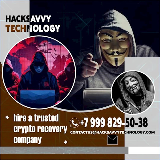 THEIR CONTACT INFORMATION ARE LISTED BELOW.

Mail them via: contactus@hacksavvytechnology. com

Mail them via: Support@hacksavvytechrecovery. com
 
WhatsApp No: +7 999 829‑50‑38,

website: https:// hacksavvytechrecovery. com

Investing in Bitcoin can be both exhilarating and risky. For many, the attempt at quick gains can overshadow the potential risks, leading to unfortunate encounters with scammers and fraudsters. I, too, fell victim to the promises of easy wealth, only to find myself ensnared in a web of deceit and financial loss. It was January 2024 when I stumbled upon an enticing opportunity, a chance to multiply my investments in Bitcoin exponentially. The promise of unrealistically high returns clouded my judgment, blinding me to the warning signs that should have been glaringly obvious. In my eagerness to seize this supposed golden opportunity, I neglected to conduct thorough due diligence, a mistake that would cost me dearly. As the weeks passed, my initial excitement gave way to growing unease as I realized that something was amiss. Requests for additional funds, vague explanations, and a general lack of transparency left me feeling increasingly apprehensive. Despite my growing doubts, I continued to invest, clinging to the hope that my fortunes would soon turn. my hopes were shattered when the truth finally emerged. I had fallen victim to a sophisticated cryptocurrency scam, and my hard-earned money had vanished into the depths of the digital abyss. The realization hit me like a sledgehammer, leaving me feeling betrayed, angry, and helpless. I found myself adrift in a sea of despair, unsure of where to turn or how to reclaim what was rightfully mine. The prevailing belief that recovering stolen bitcoins was a futile endeavor only added to my sense of hopelessness, leaving me resigned to the notion that my funds were gone for good. But then, a glimmer of hope appeared on the horizon in the form of a Reddit post. A user shared their experience with HACK SAVVY TECHNOLOGY, a company specializing in the recovery of stolen cryptocurrency. Skeptical yet desperate, I decided to reach out to them, clinging to the slim possibility that they might be able to help me. To my astonishment, HACK SAVVY TECHNOLOGY responded swiftly, offering reassurance and guidance every step of the way. Their professionalism, expertise, and dedication instilled a newfound sense of hope within me, dispelling the doubts and fears that had plagued my mind for so long. Through meticulous investigation and relentless pursuit, HACK SAVVY TECHNOLOGY was able to trace the path of my stolen bitcoins, unraveling the intricate web of deception woven by the scammers. With each passing day, their progress filled me with renewed optimism, until finally, the moment of truth arrived. I watched in disbelief as my lost bitcoins were returned to me, like a phoenix rising from the ashes of despair. The sense of relief and gratitude that washed over me was indescribable, a testament to the invaluable assistance provided by HACK SAVVY TECHNOLOGY . My experience serves as a cautionary tale for anyone considering investing in Bitcoin or other cryptocurrencies. While the profit potential is undeniably enticing, it is crucial to exercise caution and vigilance at all times. Trusting blindly in promises of easy wealth can lead to devastating consequences, but with the right support and guidance, recovery is not only possible but achievable. As I reflect on my journey, I am filled with gratitude for the opportunity to reclaim what was rightfully mine. Thanks to the unwavering dedication of HACK SAVVY TECHNOLOGY, I have emerged from this ordeal stronger, wiser, and more resilient than ever before. Kindly find their contact details above.