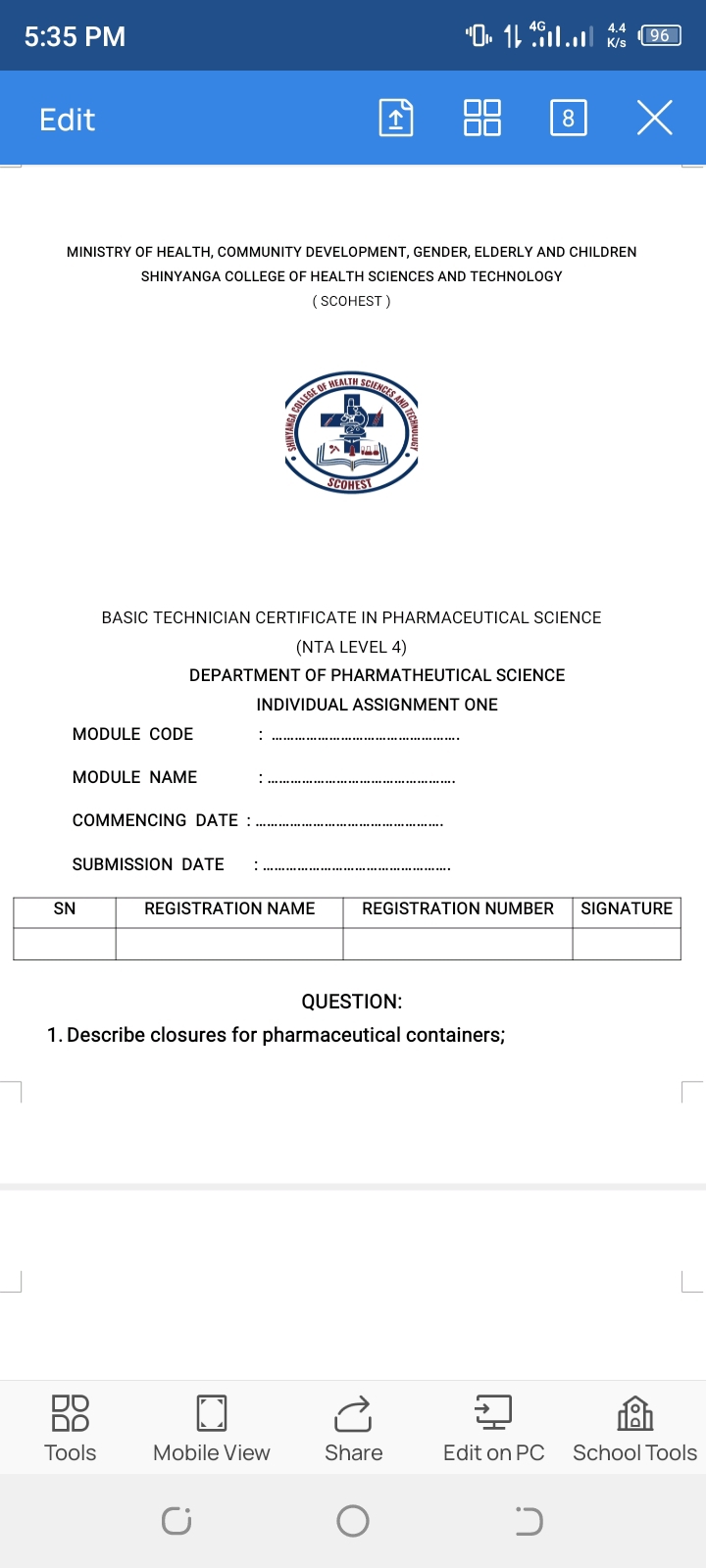 # in essay form describe closures for pharmaceutical container?