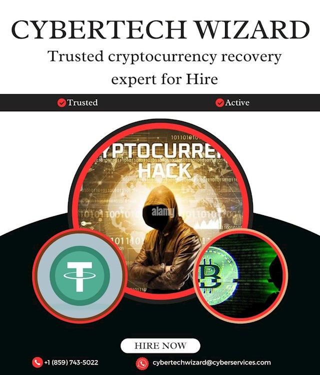 Losing cryptocurrency to a fake exchange or trading platform is an incredibly frustrating experience. The feeling of helplessness and despair that accompanies such a loss is truly indescribable. My sister, who lives in France, unfortunately, fell victim to an investment scam and lost a significant amount of funds, totaling $254,000, to fraudsters. This ordeal left her in a state of distress and hopelessness. However, her situation took a remarkable turn for the better when she reached out to CYBERTECH WIZARD, a renowned company specializing in recovering assets lost to financial fraud. After weeks of anguish and uncertainty, my sister called me with unbelievable news – she had managed to recover 90% of her lost funds with the assistance of CYBERTECH WIZARD . Her experience with the company was nothing short of exceptional, and she was eager to share her story with me. As I listened to her account, I was struck by the expertise, and unwavering dedication ofCYBERTECH WIZARD  in helping individuals reclaim their stolen cryptocurrency. Her journey with the company was truly transformative, and I felt compelled to share her experience with others who may find themselves in a similar predicament. From my sister's detailed narrative, it became evident that CYBERTECH WIZARD   operates with a level of excellence that sets them apart as a leader in the field of financial recovery. Their swift and effective handling of her case was truly commendable. Within a relatively short period, they successfully retrieved the majority of her stolen funds from the perpetrators behind the investment scam. This rapid resolution not only alleviated the financial burden she was facing but also provided her with a renewed sense of hope and justice. The support and guidance provided by CYBERTECH WIZARD   were nothing short of extraordinary. Throughout the recovery process, they demonstrated a high level of professionalism and expertise, inspiring trust and confidence. Their team maintained clear communication, providing regular updates on the progress of my sister's case and addressing any queries or concerns she had with transparency and clarity. Their proactive efforts to keep her informed and supported throughout the ordeal were truly reassuring and underscored their commitment to client satisfaction. to their recovery services, CYBERTECH WIZARD   also offered in valuable advice on safeguarding against future scams and protecting one's financial assets. Their proactive approach to educating clients on best practices for preventing financial fraud highlighted their commitment to not only recovering funds but also preventing future victimization. This proactive stance sets CYBERTECH WIZARD  apart as a reliable partner in navigating the complexities of financial recovery. My sister's experience with CYBERTECH WIZARD   has left an indelible impression on me. The transformation from despair to hope that she experienced as a result of their assistance is a testament to the unwavering dedication and expertise of the company. If you find yourself in a similar predicament, do not hesitate to seek assistance from cybertechwizard@cyberservices.com
whatsapp:+185-9743-5022 
they are truly a lifeline in times of financial distress. I endorse cybertechwizard@cyberservices.com
whatsapp:+185-9743-5022 
 Recovery to anyone who has fallen victim to financial fraud or is at risk of doing so. Their unwavering dedication to their clients makes them a beacon of hope in the aftermath of fraudulent incidents. My sister's remarkable journey with them is a testament to their exceptional capabilities and commitment to helping individuals reclaim what is rightfully theirs. CYBERTECH WIZARD is undoubtedly one of the best experts in the field of cryptocurrency recovery, and I cannot recommend them highly enough.