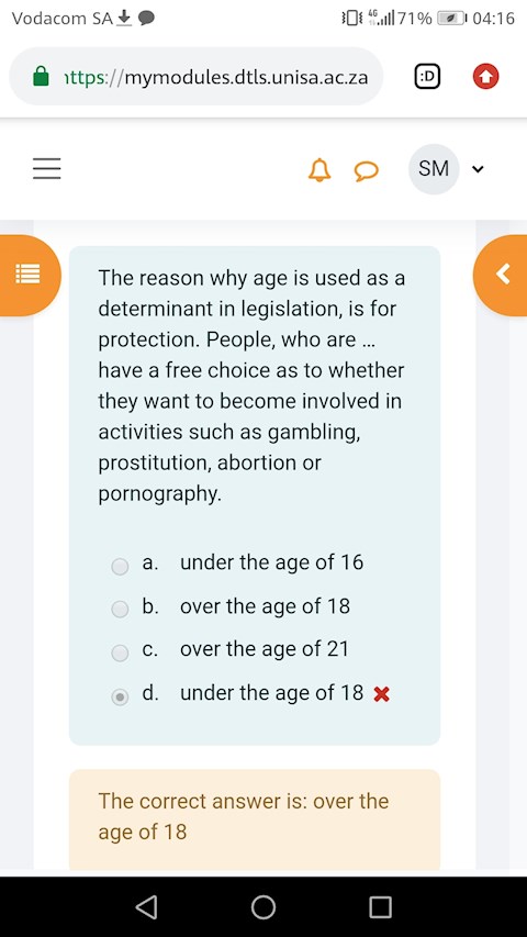 the-reason-why-age-is-used-as-a-determinant-in-legislation-is-for-protection-people-who-are-have-a-free-choice-as-to-whether-they-want-to-become-involved-activities-such-as-a-gambling-prostitution-or