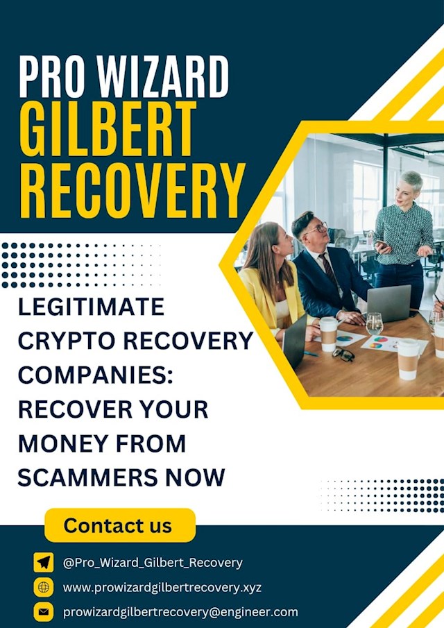 In the complex and often unregulated world of cryptocurrency, investors must navigate a myriad of risks. My journey through the crypto landscape led me to an unfortunate encounter with a fraudulent investment company. The company, seemingly legitimate, claimed to trade assets through the volatile crypto market and binary options, promising guaranteed returns within a set period due to their supposed expertise. Mr. Wallace, a contact on Instagram who presented himself as an employee of this company, reassured me of the safety and profitability of this investment. Trusting his endorsement, I invested a substantial sum, convinced of the legitimacy of their operations. Initially, the process seemed professional and well-structured, but soon, the facade began to crumble. Despite following every advised procedure meticulously, my withdrawal requests were never honored, and my funds remained inaccessible. Instead, the company continually demanded additional payments, ostensibly to facilitate the withdrawal. In a desperate attempt to recover my money, I ended up paying a total of $232,000, all to no avail. As the weeks passed, the grim reality set in—I had fallen victim to a sophisticated scam. Determined to explore every possible avenue for recovery, I delved into research about the feasibility of reclaiming lost cryptocurrency. During this search, I discovered PRO WIZARD GIlBERT RECOVERY. Numerous articles and testimonials highlighted their prowess in assisting victims of cryptocurrency scams, painting a picture of a trustworthy and reputable company with a highly experienced team of hackers dedicated to recovery efforts. Although skeptical about the slim chances of recovery, I held on to a glimmer of hope and decided to reach out to them for assistance. From the moment I contacted 
PRO WIZARD GIlBERT RECOVERY, I was met with professionalism and clarity. Their team meticulously laid out the recovery process, providing a transparent and realistic overview of what to expect. They understood the urgency and gravity of my situation and reassured me that they would handle the case with the utmost priority and discretion. Amazingly, within just four days, PRO WIZARD GIlBERT RECOVERY accomplished what seemed impossible—they fully recovered my lost funds. The process, though complex, was executed flawlessly and efficiently, with the team keeping me informed at every stage. Their expertise in navigating the intricate pathways of the digital financial world was evident, and their commitment to helping victims like me was deeply reassuring. They transformed a distressing situation into a remarkable success, restoring not only my funds but also my faith in the possibility of justice in the crypto space. Their dedication, skill, and ethical approach set them apart as a beacon of hope for those who have suffered at the hands of scammers. For anyone who has been a victim of a cryptocurrency scam, I cannot recommend PRO WIZARD GIlBERT RECOVERY highly enough. Their team is excellent at what they do, combining technical expertise with genuine care for their clients. If you find yourself in a situation similar to mine, do not hesitate to contact PRO WIZARD GIlBERT RECOVERY for immediate and effective assistance. They truly are the best at turning seemingly lost causes into triumphant recoveries.  

SEND Email: (prowizardgilbertrecovery(@)engineer.com)

WEB HOMEPAGE: (https://prowizardgilbertrecovery.xyz)

WhatsApp ; +1 (516) 347‑9592

Best Wishes.