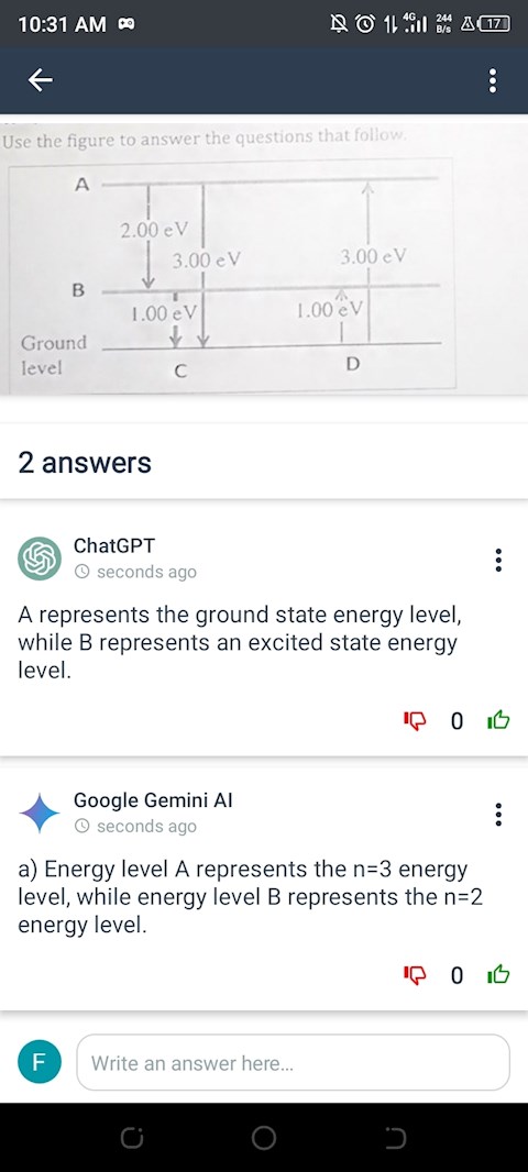 calculate-the-wavelength-of-light-emitted-when-the-atom-moves-from-the-ground-level-to-energy-level-a-shown-on-the-diagram-below