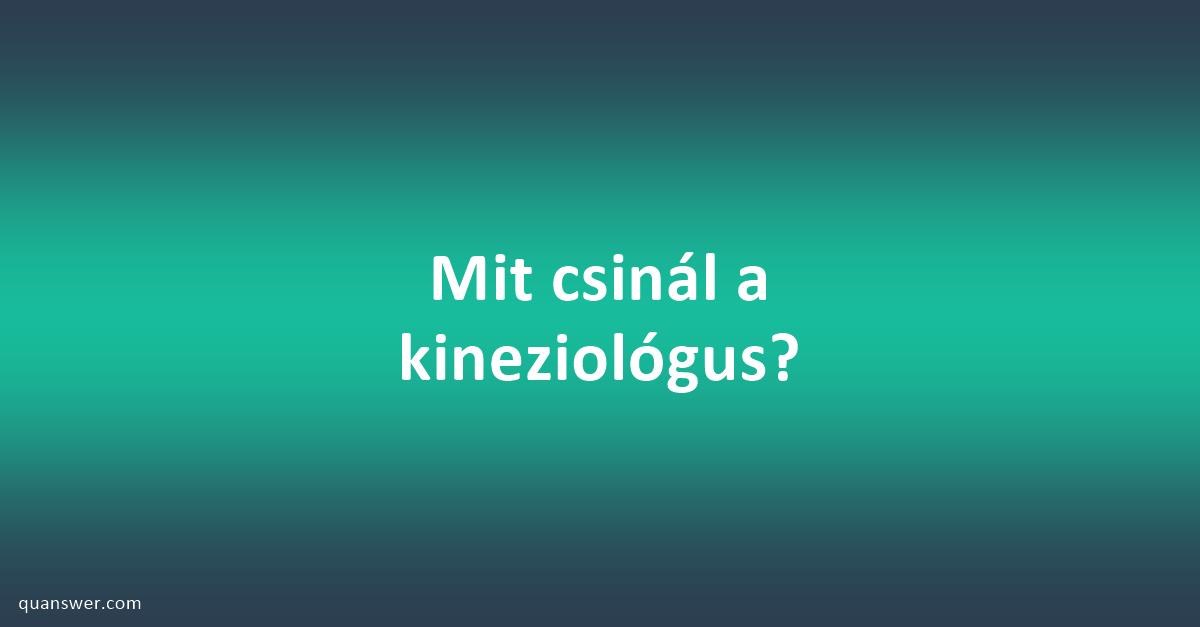 kineziológus
