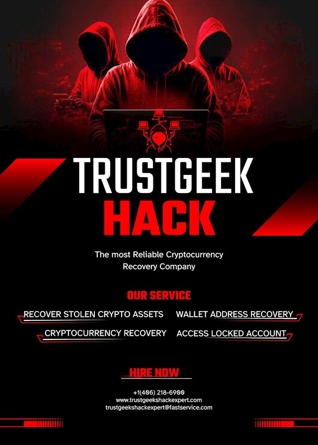TRUST GEEKS HACK EXPERT  gave me hope even though I thought I had lost everything when my Bitcoin wallet and $66,000 worth of cryptocurrency vanished. Some of the best hackers working for this cutting-edge cybersecurity company are experts at finding lost digital valuables, such as Bitcoin. They gave me hope that I could get my hard-earned Bitcoin fortune back with their state-of-the-art forensic equipment and never-say-die attitude. The TRUST GEEKS HACK EXPERT team approached my case like dogged prosecutors pursuing justice. They thoroughly investigated the sequence of events, gathered evidence, and left no stone unturned in identifying the perpetrator who compromised my wallet. Their stern, laser-focused questioning and analysis felt like I was on trial, but I complied fully, trusting it was all to build an irrefutable case against the criminal. As the investigation unfolded, the TRUST GEEKS HACK EXPERT kept me continually updated. Though progress was slow and methodical, their reassuring confidence never wavered. I began to share in their optimism that we would prevail, no matter how complex or tedious the process. And when they finally cornered the hacker and compelled him to return my pilfered Bitcoin, it was a triumphant victory for justice. My heart swelled with gratitude for these cybersecurity crusaders who turned a nightmare into a righteous conquest. Thanks to TRUST GEEKS HACK EXPERT  diligence and expertise, the optimism that flickered inside me at the start blazed into a steady flame of hope. As the investigation progresses and the stolen funds are traced to their source, TRUST GEEKS HACK EXPERT enters into negotiations with the perpetrators to secure the recovery of the stolen assets. Through skillful negotiation and unwavering determination, their protagonist edges closer to the light at the end of the tunnel. Let this story stand as a testament to the power of perseverance, the importance of safeguarding digital assets, and the enduring light that can be found with TRUST GEEKS HACK EXPERT  in the darkest of times. You can simply communicate with TRUST GEEKS HACK EXPERT through  email: info@trustgeekshackexpert.com $ TelegramID: Trustgeekshackexpert 