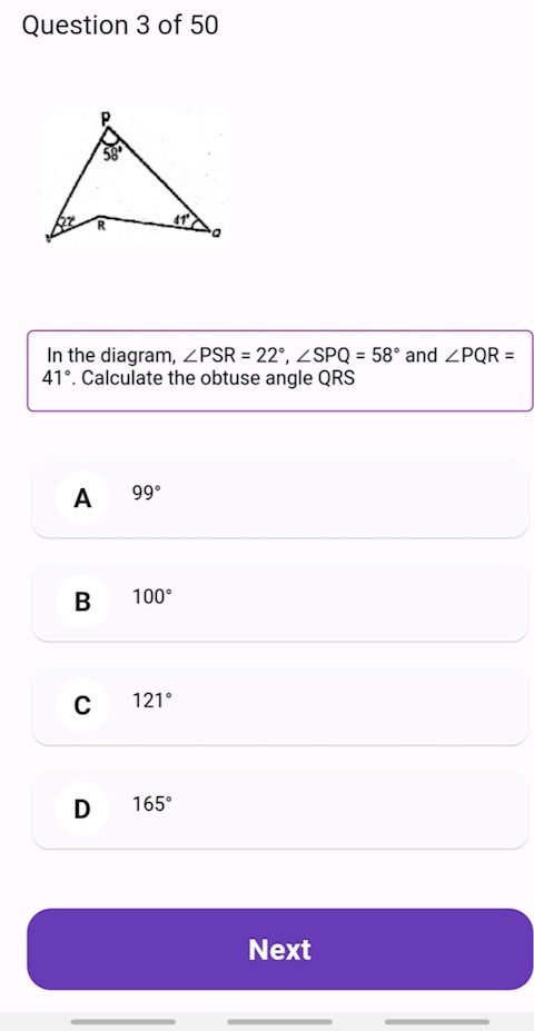 in-the-diagram-psr-22-spq-58-and-pqr-41-calculate-the-obtuse-angle-qrs