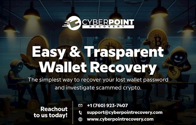 
I am thrilled to share my recent experience with CYBERPOINT Recovery, a company that has completely transformed my outlook on fund recovery. After falling victim to a devastating scam that left my brother and me financially devastated, we were at a loss for what to do next. Our investment of $623,300 in Bitcoin had vanished due to the deceitful promises of con artists who lured us in with the promise of a 100% profit. It was a heartbreaking situation, and we felt utterly helpless. Desperate for a solution, we turned to the authorities, but unfortunately, no progress was made. Feeling defeated, we decided to seek the help of a recovery agent and came across CYBERPOINT Recovery, a company with a stellar reputation for assisting victims of scams. With nothing to lose, we reached out to them, hoping against hope for a miracle. From the moment we connected with Botnet Crypto Recovery, their professionalism and empathy were evident. They listened attentively to our story and promised to do everything possible to help us. Their assurance gave us a glimmer of hope in what had seemed like a hopeless situation. True to their word, CYBERPOINT Recovery sprang into action swiftly and efficiently. In just five days, we received an email informing us that they had successfully recovered our stolen funds. The relief and joy we felt were beyond words. Finally, we had reclaimed our hard-earned money from the clutches of fraudulent investment platforms. But CYBERPOINT Recovery didn't stop at just recovering our funds. They went above and beyond by ensuring that justice was served. The scammers responsible for our ordeal were apprehended and held accountable for their crimes. It was a moment of closure and vindication that we never thought we would experience. The dedication and expertise displayed by CYBERPOINT Recovery are truly remarkable. They not only restored our faith in the possibility of recovery but also restored our faith in humanity. Their unwavering commitment to helping scam victims is truly extraordinary. Thanks to CYBERPOINT Recovery, my brother and I were given another chance to rebuild our lives. They not only recovered our stolen funds but also provided us with closure and justice that we thought was out of reach. They are more than just a recovery service; they are beacons of hope in a world filled with darkness. if you ever find yourself in a situation like ours – a victim of scams with little hope of recovery. Their unwavering commitment to helping scam victims recover is truly CYBERPOINT Recovery. Thank you, CYBERPOINT Recovery, for turning our hope and for giving us back our assets. You truly are experts in the realm of 
recovery.