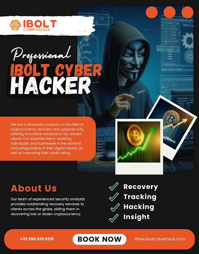 Finding the Right Cryptocurrency Recovery Agency - iBolt Cyber Hacker

You’re looking for a trustworthy and effective cryptocurrency recovery agency? I highly recommend iBolt Cyber Hacker. I was initially worried about finding the right team after i could not withdraw my bitcoin, but iBolt came through for me. Those guys are skilled and professionals. i tried them because of the high success rate and excellent customer support, they helped me moved my bitcoin from an investment site to another secure wallet where i made withdrawal myself. If you need reliable crypto recovery angency, iBolt Cyber Hacker is definitely the agency to trust for recovery.

Email: Support @ iboltcyberhack. co m
Cont/Whtp +39, 350..929, 0318
Website: www. iboltcyberhack. co m/

