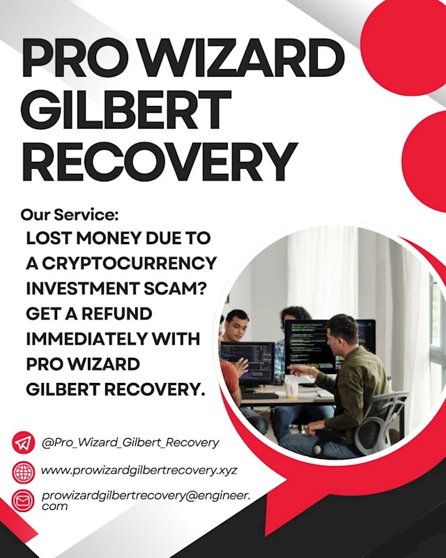 Email: prowizardgilbertrecovery(@)engineer.com

WhatsApp: +1 (516) 347‑9592

Telegram: @Pro_Wizard_Gilbert_Recovery



In a world where the unpredictable nature of the digital currency landscape can leave even the savviest investors in a precarious position, the story of Pro Wizard Gilbert Recovery stands as a shining beacon of hope. I am a seasoned cryptocurrency enthusiast, and found myself in a dire situation when a series of unforeseen events led to the loss of a significant portion of my Bitcoin holdings. Undeterred by the setback, I embarked on a quest to reclaim what was rightfully mine, drawing upon my vast expertise and unwavering determination. Through a meticulous process of tracing transactions, leveraging advanced analytical tools, and collaborating with industry experts, I was able to uncover the intricate web of digital breadcrumbs that had led to the disappearance of my funds. With unwavering focus and an unrelenting spirit, I navigated the complex maze of blockchain technology, piecing together the puzzle one step at a time until finally, the elusive Bitcoins were recovered. My triumph is a testament to the power of perseverance and the invaluable role that knowledgeable professionals can play in safeguarding the financial well-being of those who find themselves at the mercy of the ever-evolving world of cryptocurrency. My story serves as a shining example of the resilience and resourcefulness that can emerge from even the darkest of financial storms, inspiring others to never give up in the face of adversity and to seek out the guidance of trusted experts who can help guide them to a brighter, more secure financial future. Pro Wizard Gilbert Recovery is the right source to get back your lost bitcoin. Get in touch with the information above: