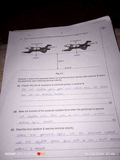 describe-how-skydiver-2reaches-terminal-velocity