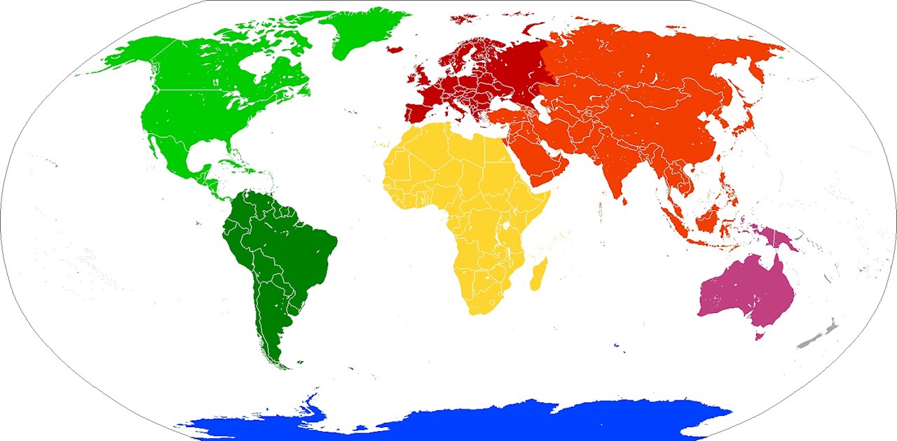 Care este continentul cu cele mai multe țări?